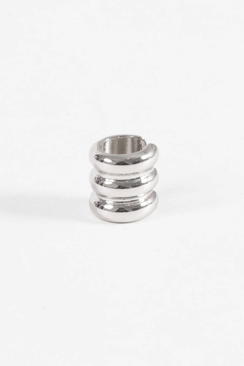 Earcuff wavy plateado