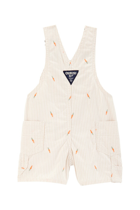 Enterito corto de algodón, diseño zanahorias Sin color