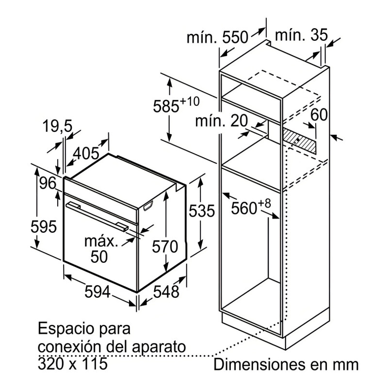 Horno Empotrable Eléctrico Bosch 4 Series Hba512es0 71l Acero Inoxidable Horno Empotrable Eléctrico Bosch 4 Series Hba512es0 71l Acero Inoxidable