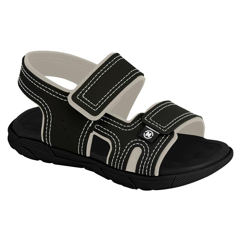 Sandalias Molekinho con Velcro de Niños - 2135.137-13958 Negro-negro