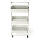 Carrito Rack Multiusos Organizador 3 Estantes 100% Metal Blanco