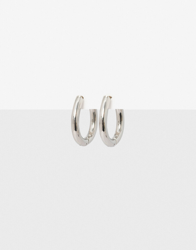 Aros Argollas Metal Argollas De Acero - Plateado