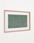 Cuadro abstracto Durkan de papel reciclado verde 100 x 70 cm Cuadro abstracto Durkan de papel reciclado verde 100 x 70 cm