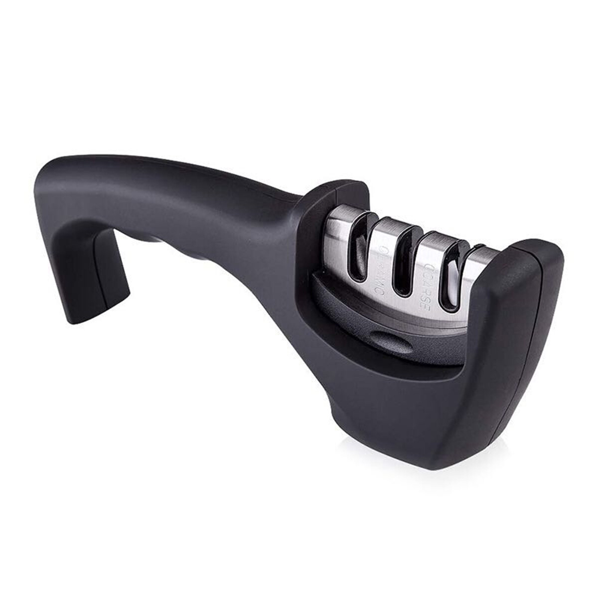 Afilador de cuchillos manual 3 pasos - NEGRO 