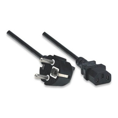Cable Alim. Macho (C13) a Schuko|1,8 Mts. 0,75 mm Manhattan 3600
