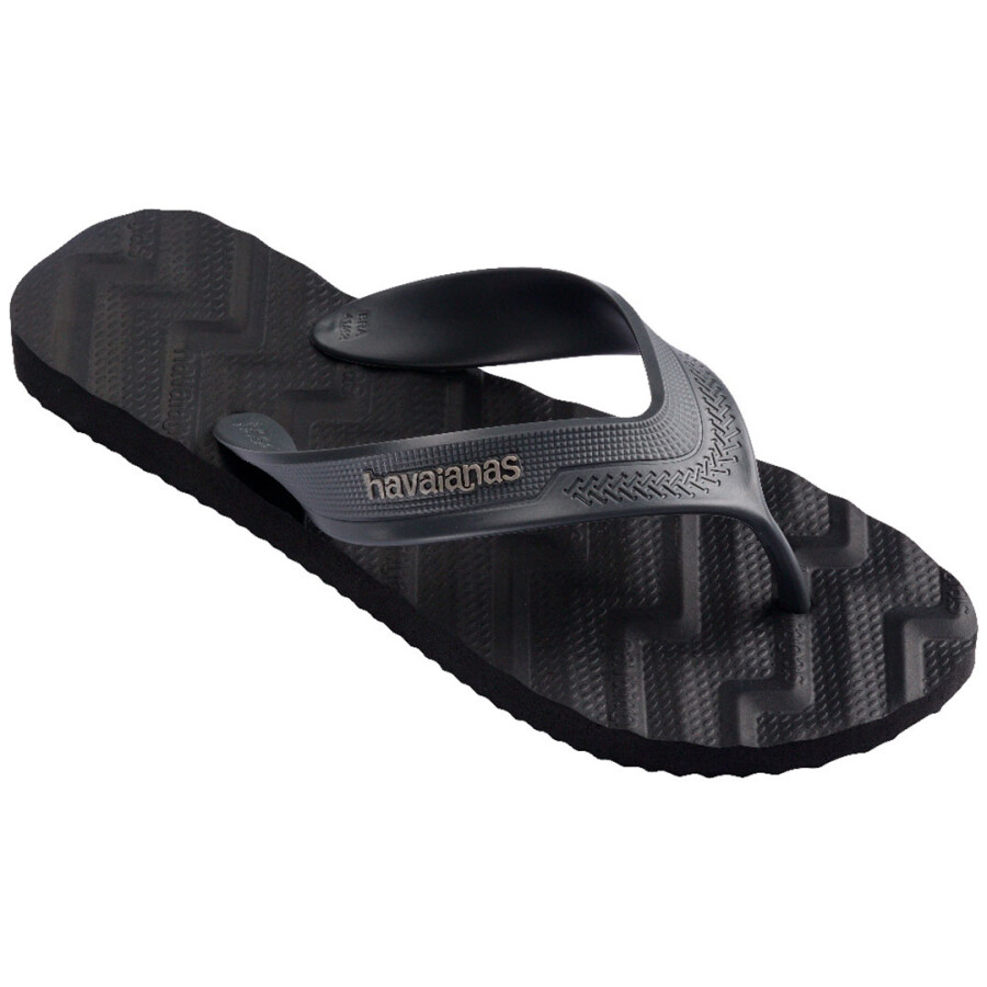 Sandalias de Hombre Havaianas Track Waves Negro - Gris