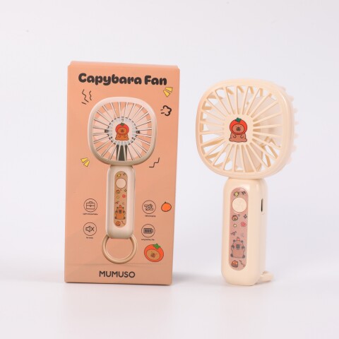CAPIBARA MINI VENTILADOR DE MANO (TONO BEIGE) CAPIBARA MINI VENTILADOR DE MANO (TONO BEIGE)