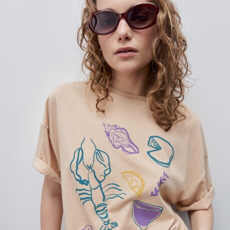 REMERA RENI Beige