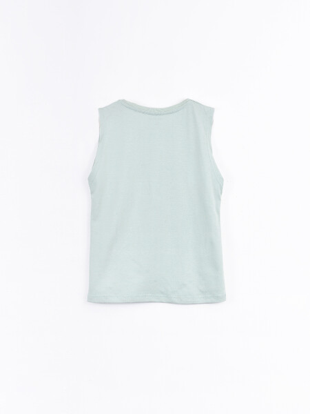 MUSCULOSA ABRAHAM PRINT VERDE GRISACEO