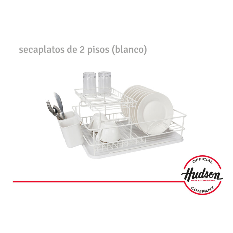 Escurridor De Platos 2 pisos Blanco Linea Hudson Escurridor De Platos 2 pisos Blanco Linea Hudson