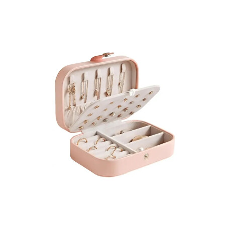 Joyero rectangular con hebilla - Chico 16x11x5cm Rosado