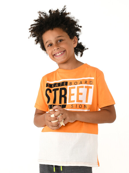 REMERA STREET NARANJA