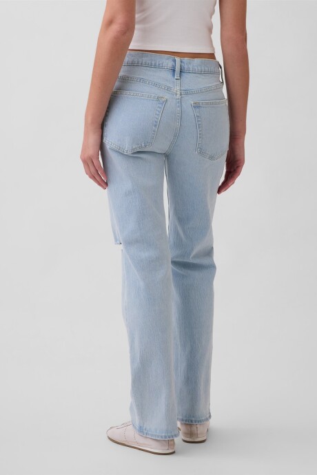 Jean Relaxed Straight Mujer Light