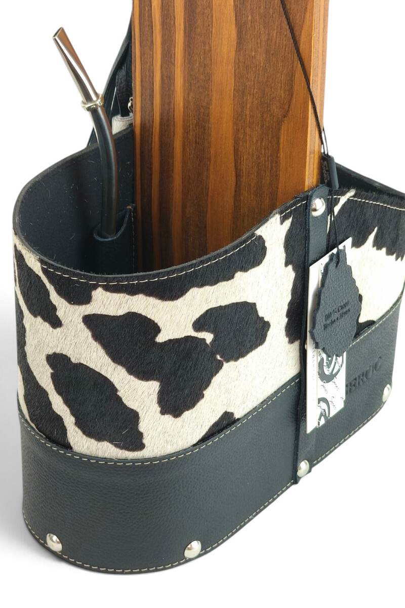 Set matero premium animal print Negro