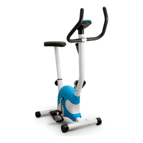 Bicicleta Fija Ergometrica Lumax Fitness Monitor Altura Ajustable Blanco