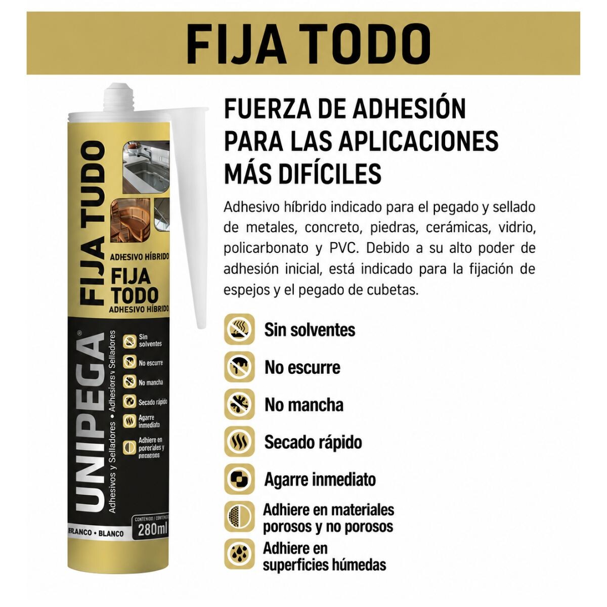 FIJA TODO X 50ML UNIPEGA (BLANCO) Fija Todo X 50ml Unipega (blanco)
