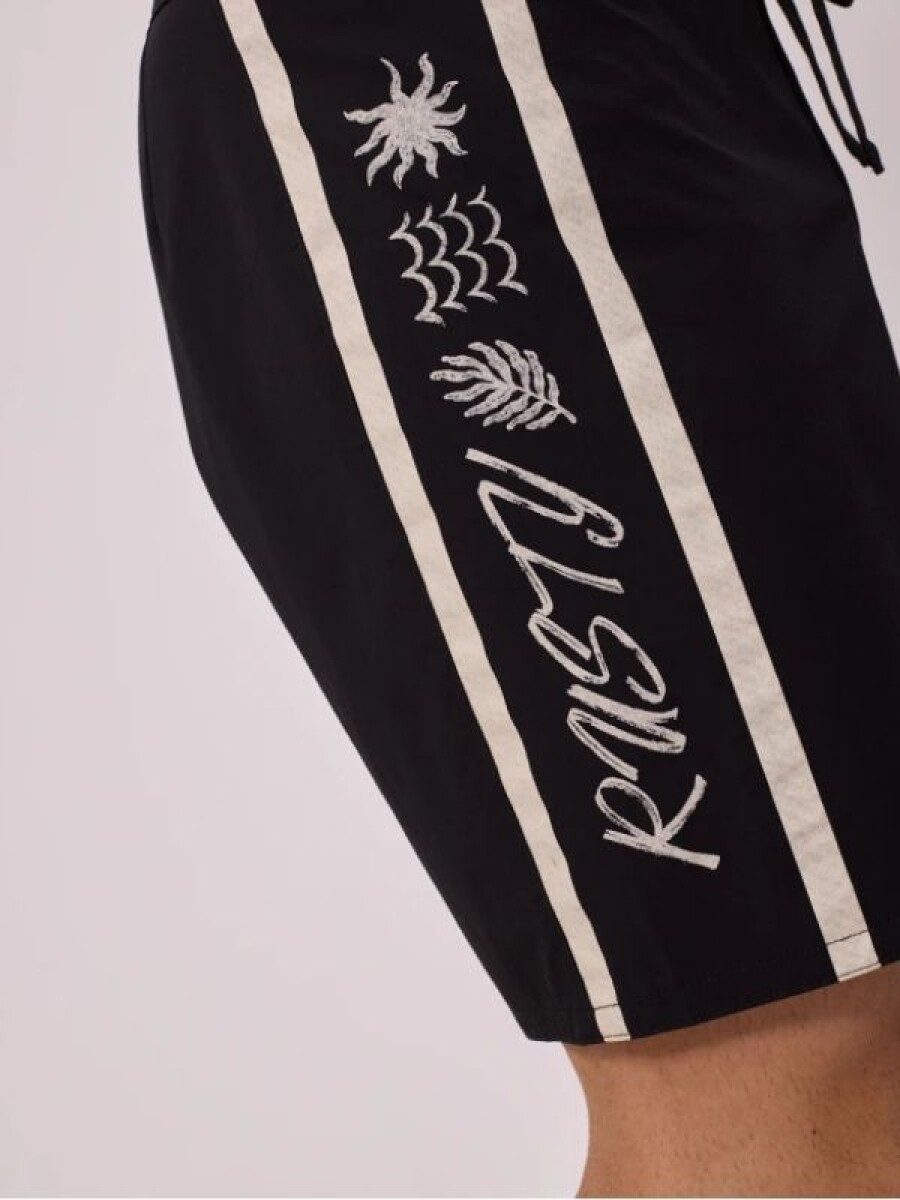 Short de Baño Rusty TALO - Negro 