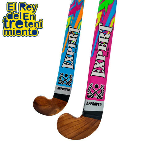 Palo De Hockey Expert Gold Madera Reforzado 28 A 37.5 Azul - Talle 28