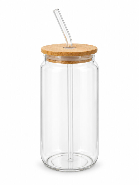 VASO DE VIDRIO TRANSPARENTE.