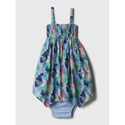 SL SMOCK ASYM HEM DRS SP APR MLT FLRL