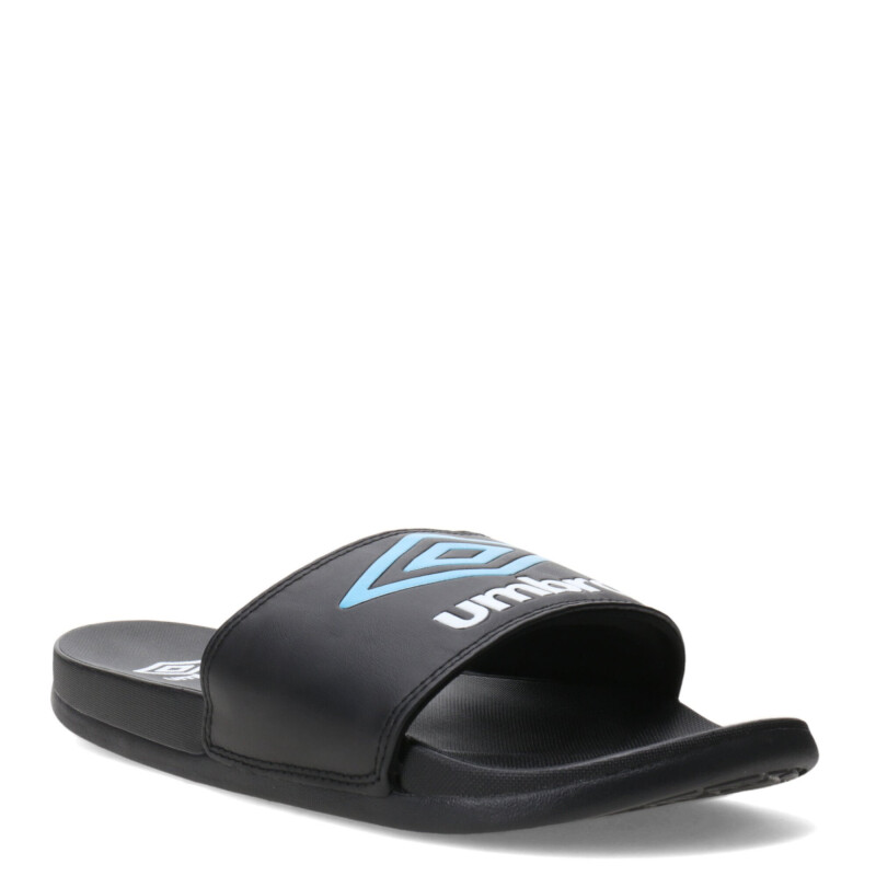 Sandalia de Hombre Umbro Pro Foam Negro - Celeste