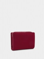 Cartera Con Textura Suave rojo