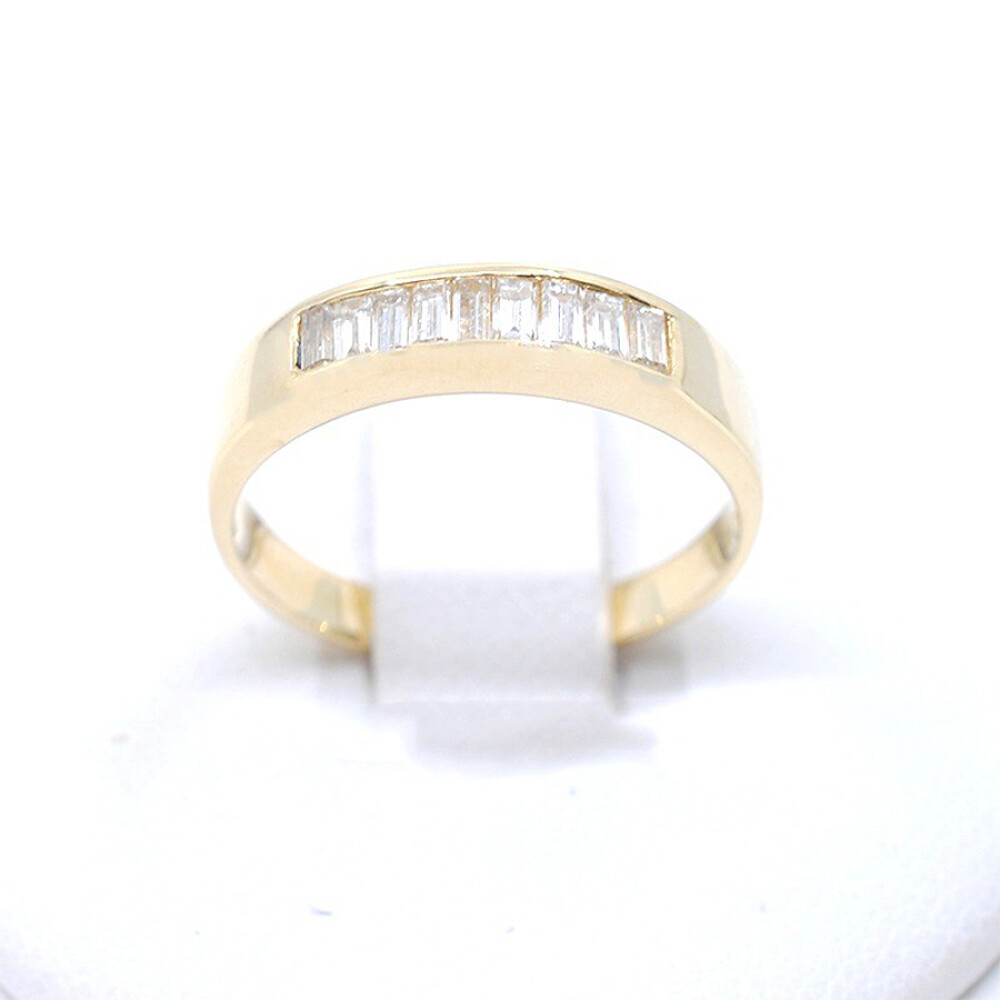 Anillo Medio Sin Fin En Oro 18K Y Brillantes Anillo Medio Sin Fin En Oro 18K Y Brillantes