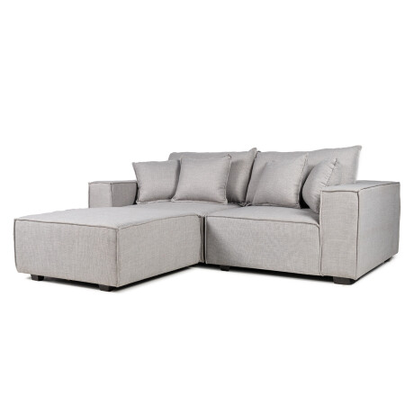 Sofá Modular Maia (3 módulos) - Tela Microfibra 18006 (Gris)