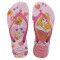 Sandalias Infantiles Havaianas Kids Slim Princes Rosado - Crema