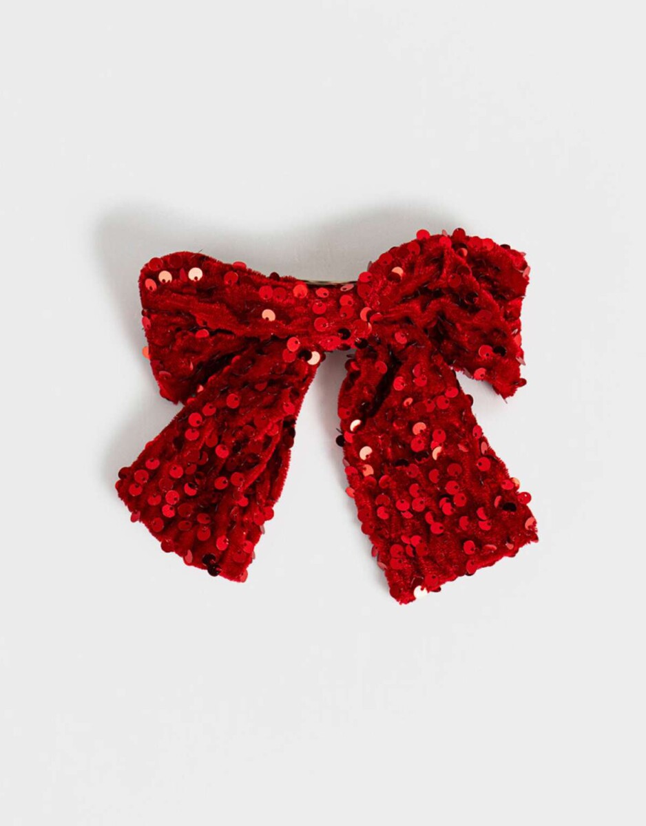 Hebilla Francesa Con Moño - Rojo Medio 