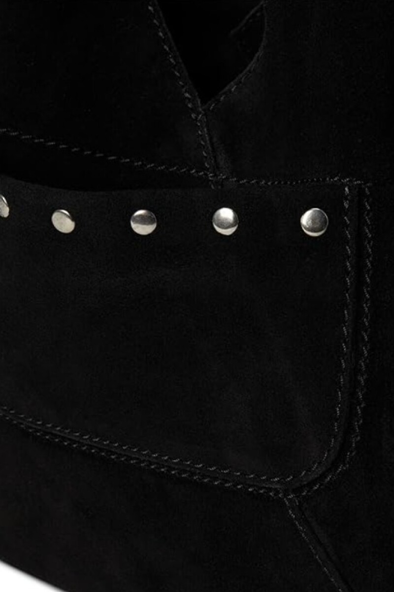 SOHO SUEDE STUD SHOULDER Negro