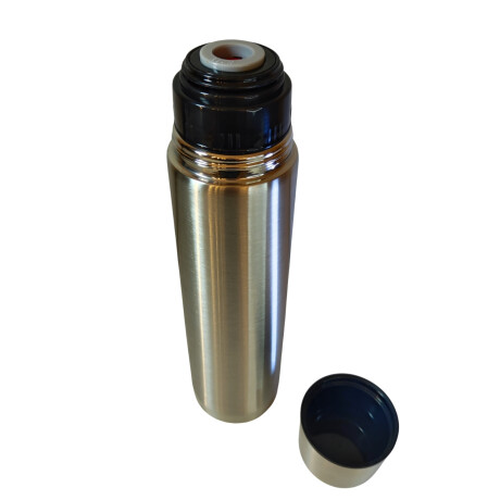 Termo Bala en acero inox de 1 lt Plateado Plateado