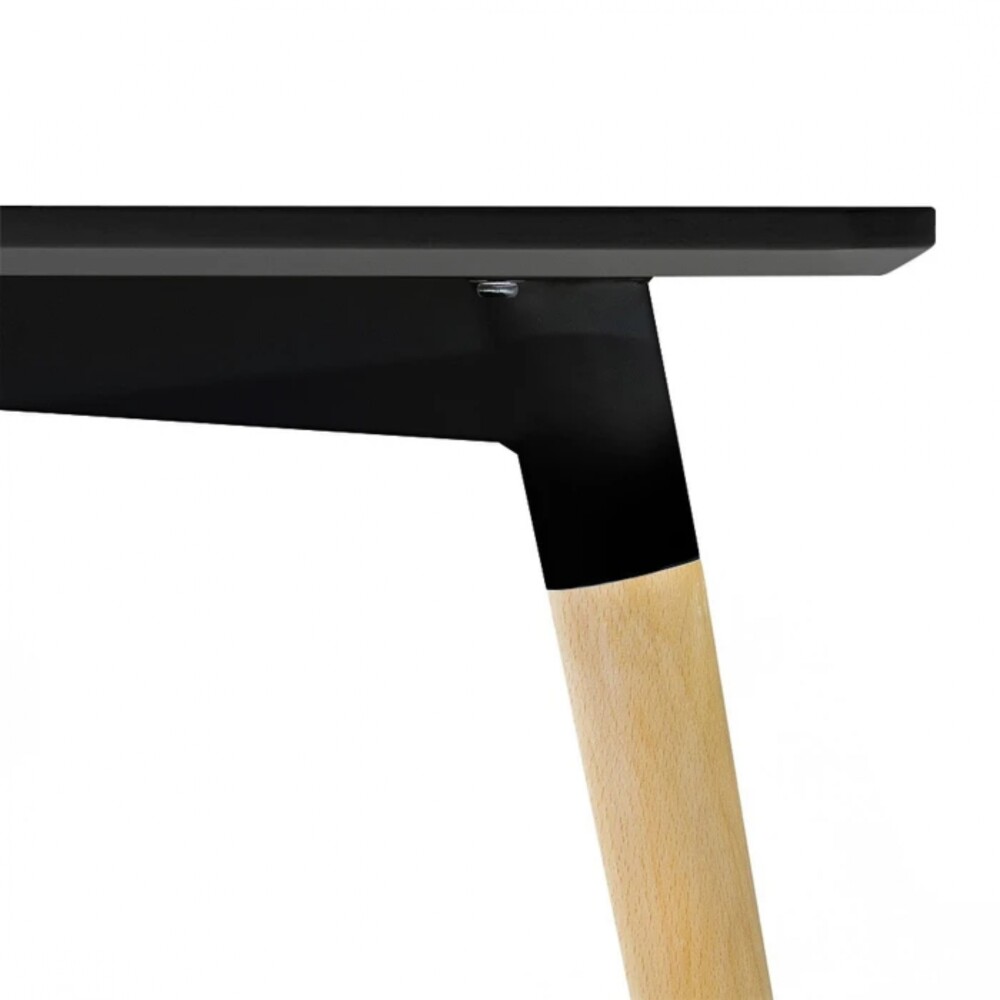 Juego de comedor 6 sillas Eames 120 Negro