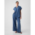 SS SHIRT - MED FALMOUTH DENIM LIGHT WASH INDIGO 118