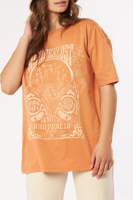 T-SHIRT FABRA RUSTY Naranja