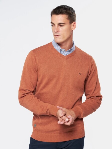 BUZO LEGACY 6564 ESC.V LISO TERRACOTA