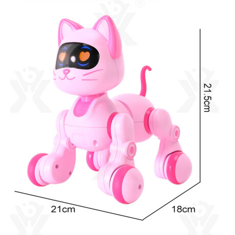 Mascota Robot Inteligente Control Remoto Con Sonido Rosa