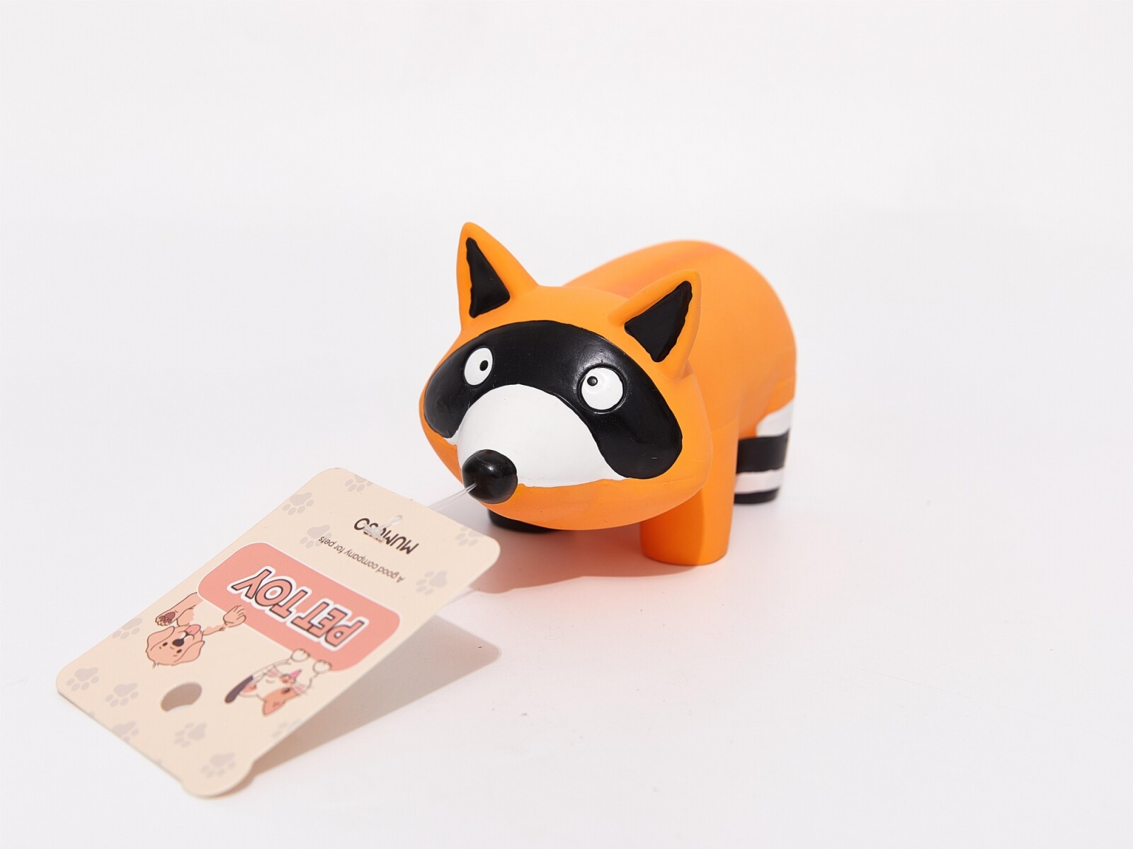 JUGUETE PARA PERROS (MAPACHE NARANJA) 