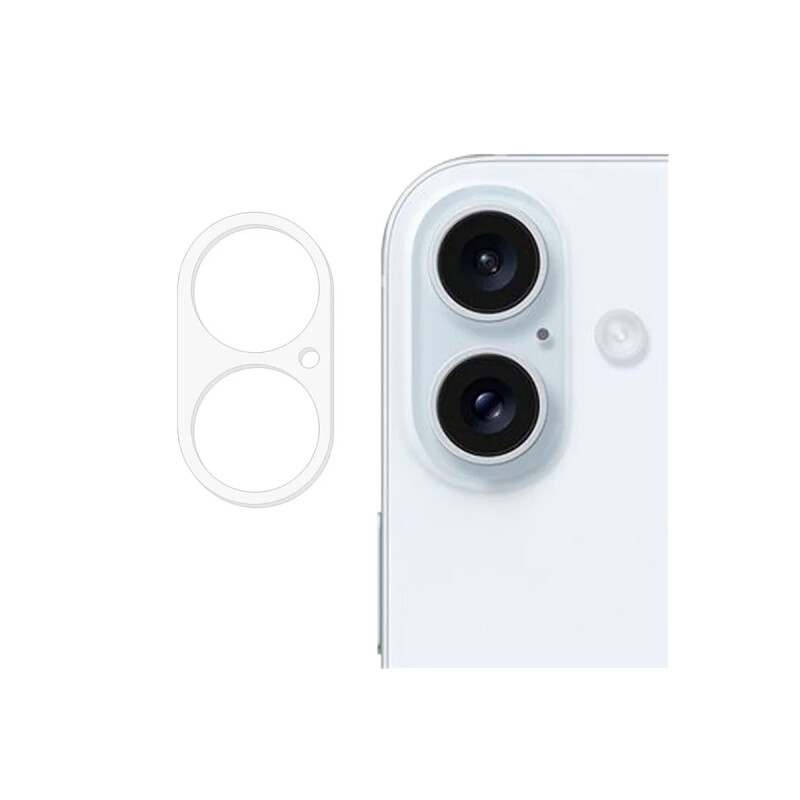Protector de cámara iPhone 16 / 16 Plus transparente Protector De Cámara Iphone 16 / 16 Plus Transparente
