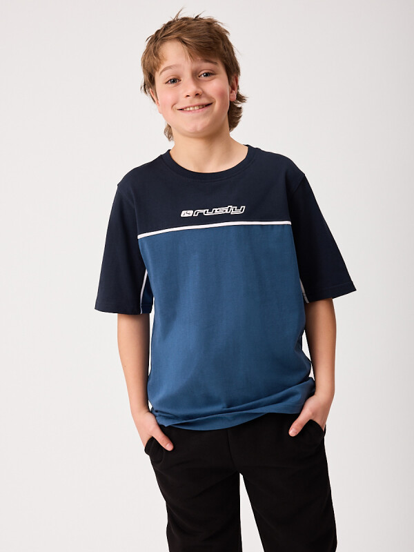 T-SHIRT BOXA TEEN RUSTY Azul