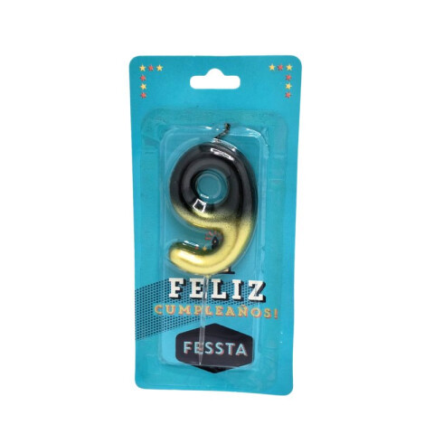 Vela Amarilla Y Negra en DEGRADE NUEVE