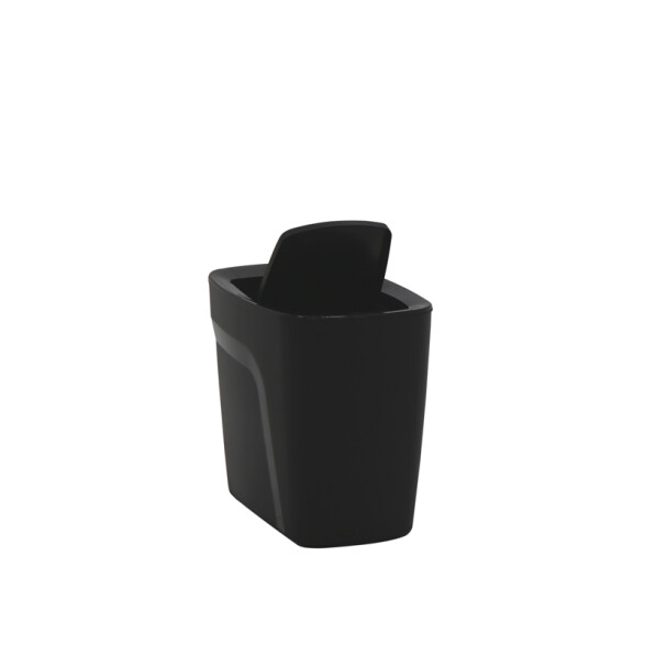 Papelera "COMPACTO" 6.5 Lt. en polipropileno negro -TRAMONTINA TD0463