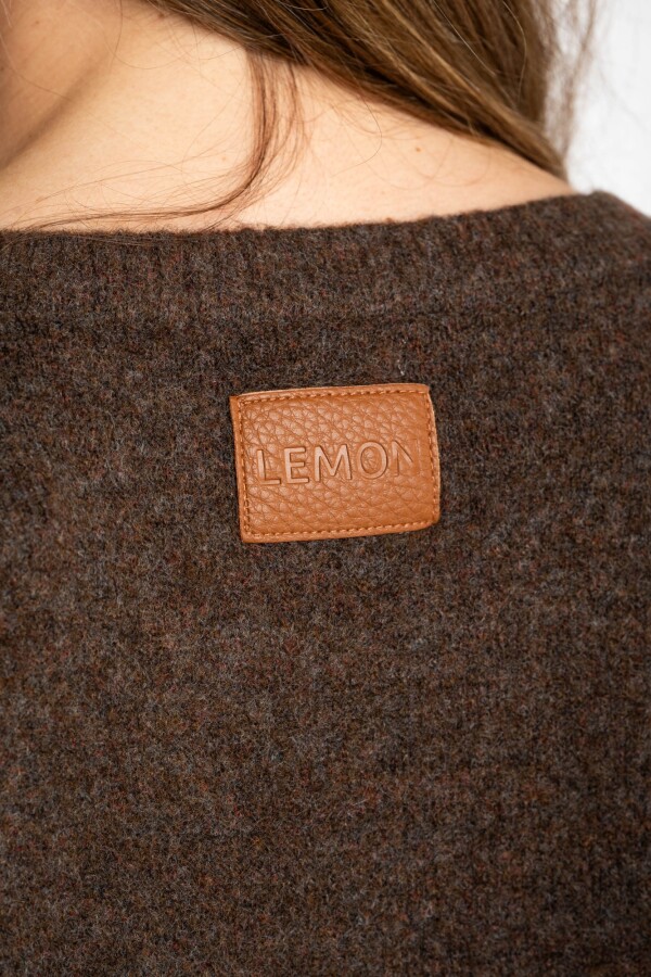 Sweater Color Block Marrón