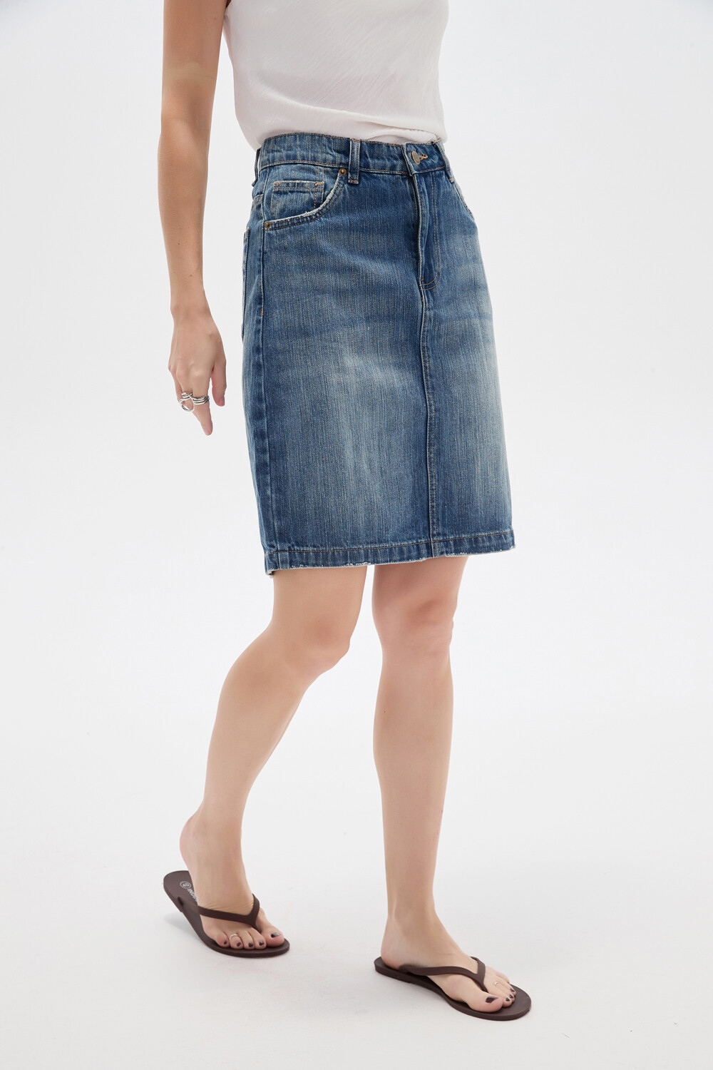 Falda Bumae Azul Grisaceo