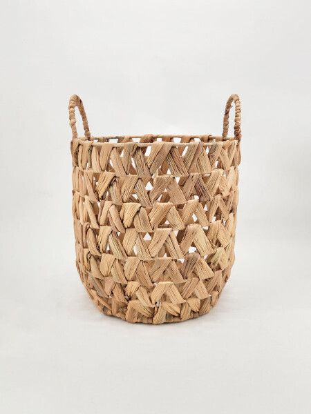 CANASTO REDONDO NATURAL MARRON
