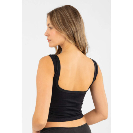 Camiseta bretel ancho Negro