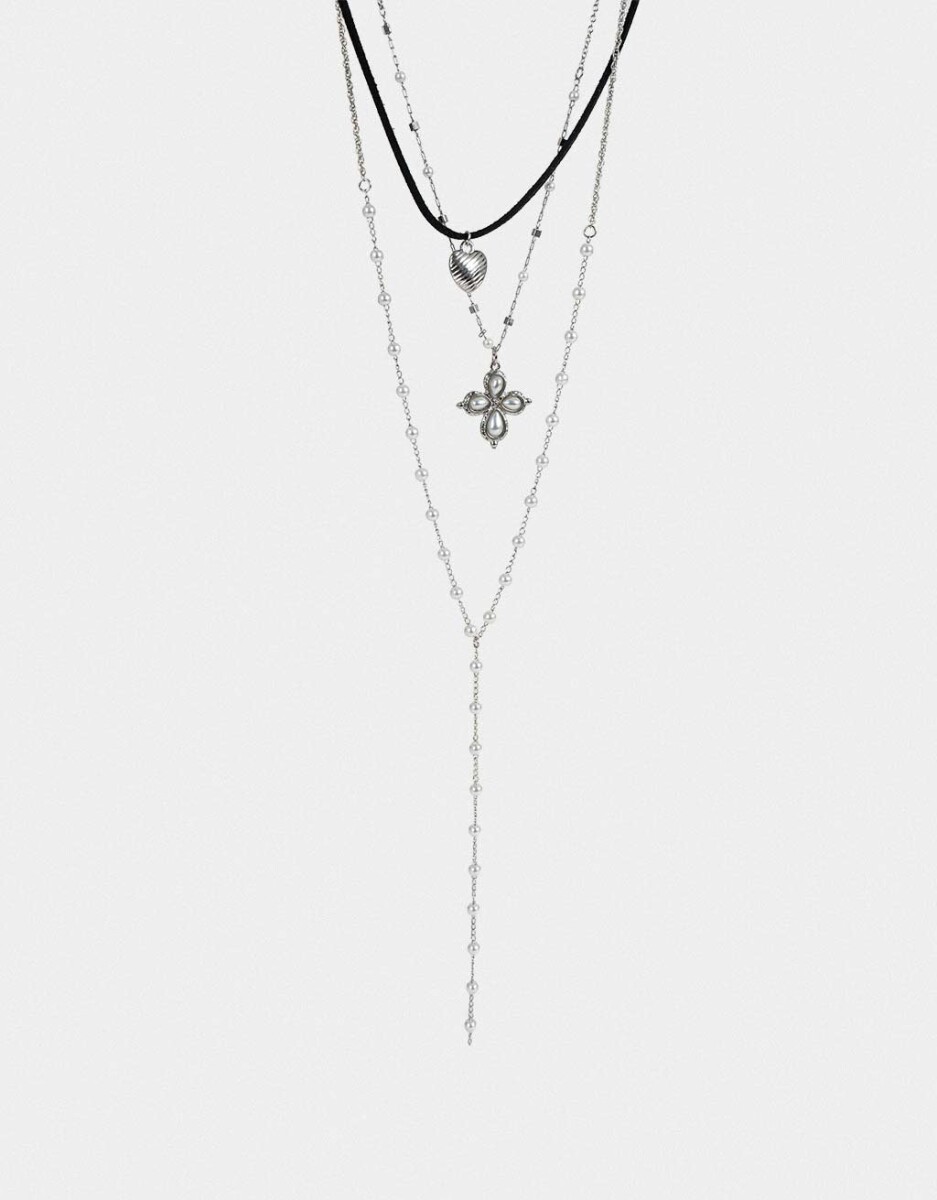 Collar Largo Con Cruz 