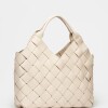 Shopper Rivera en efecto cuero graneado Natural