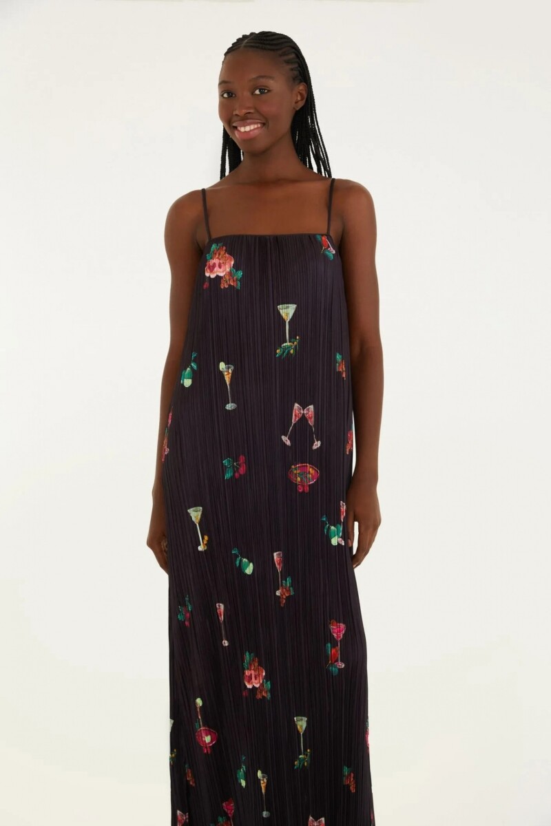 VESTIDO LARGO Marron