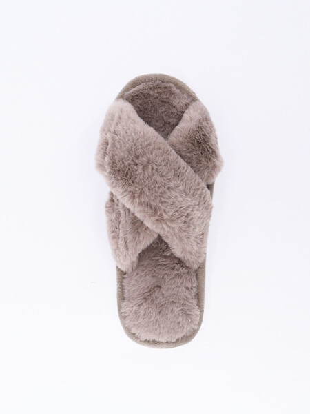 PANTUFLA MILI MARRON
